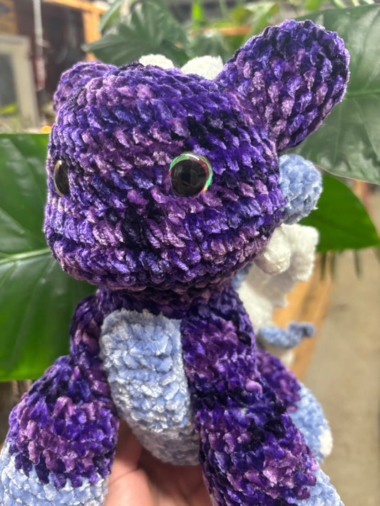 Purple Dragon Crochet Plush