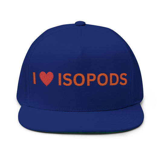 I LOVE ISOPODS Bill Cap/Hat, Isopod Collector Hat, Isopod Collectors, Hat Collector, The Reptile Jungle Merchandise