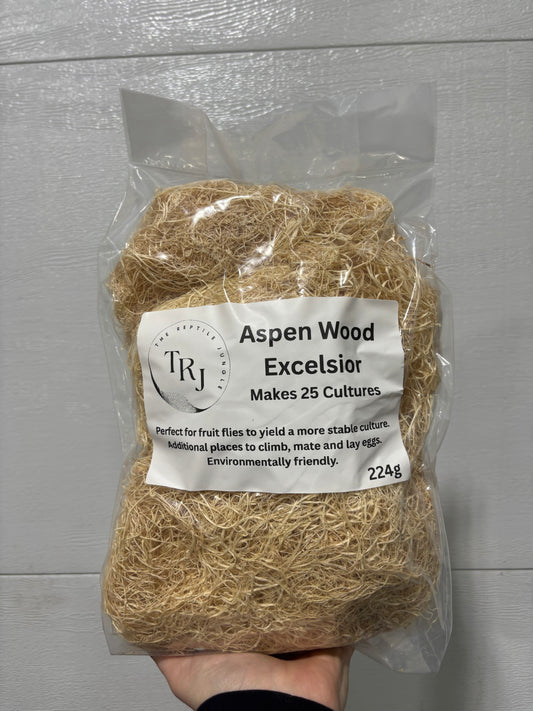 Aspen Wood Excelsior, Fruit Fly Culturing, 224g