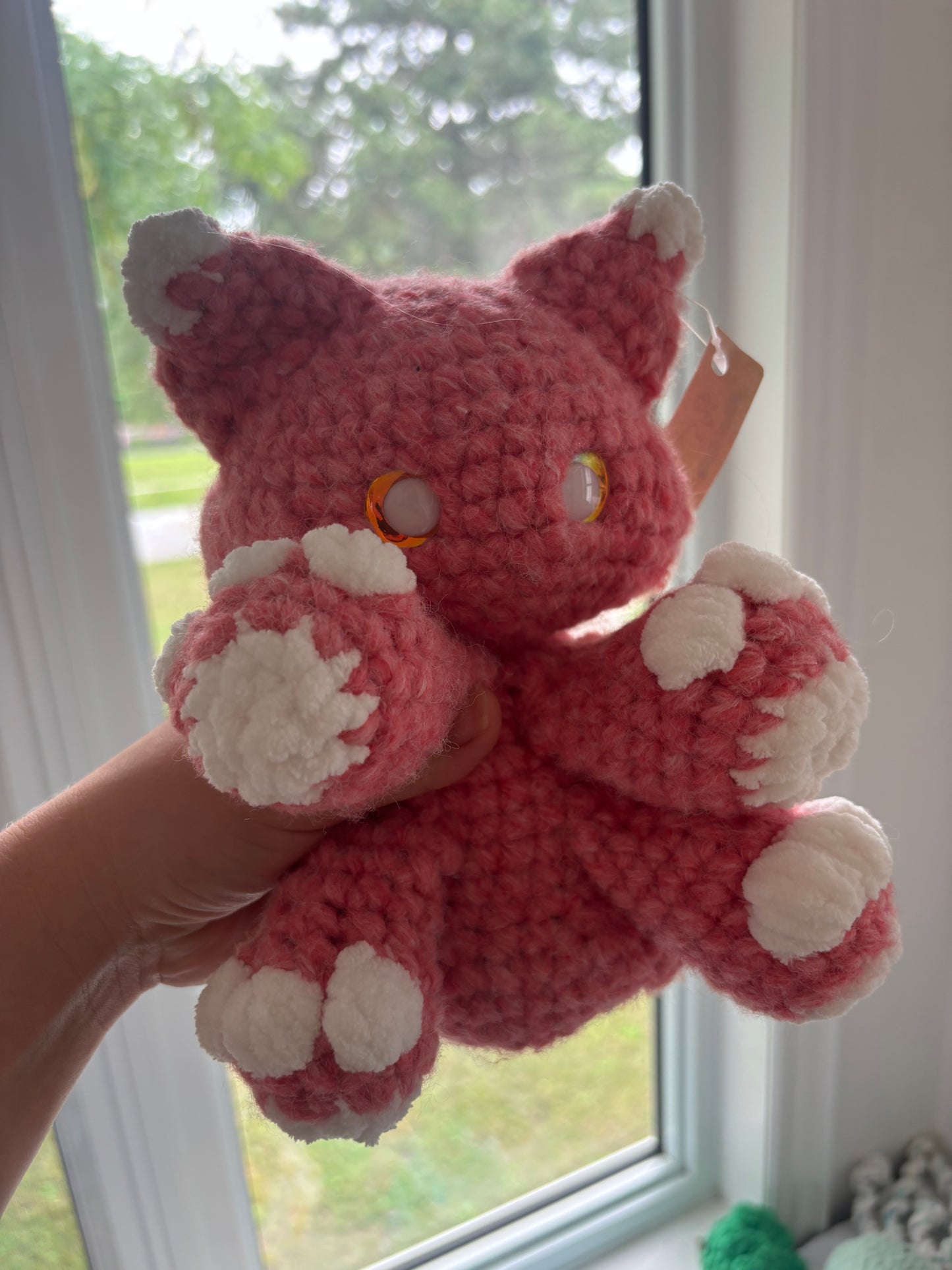 Peachy Miso the Cat Crochet Plush