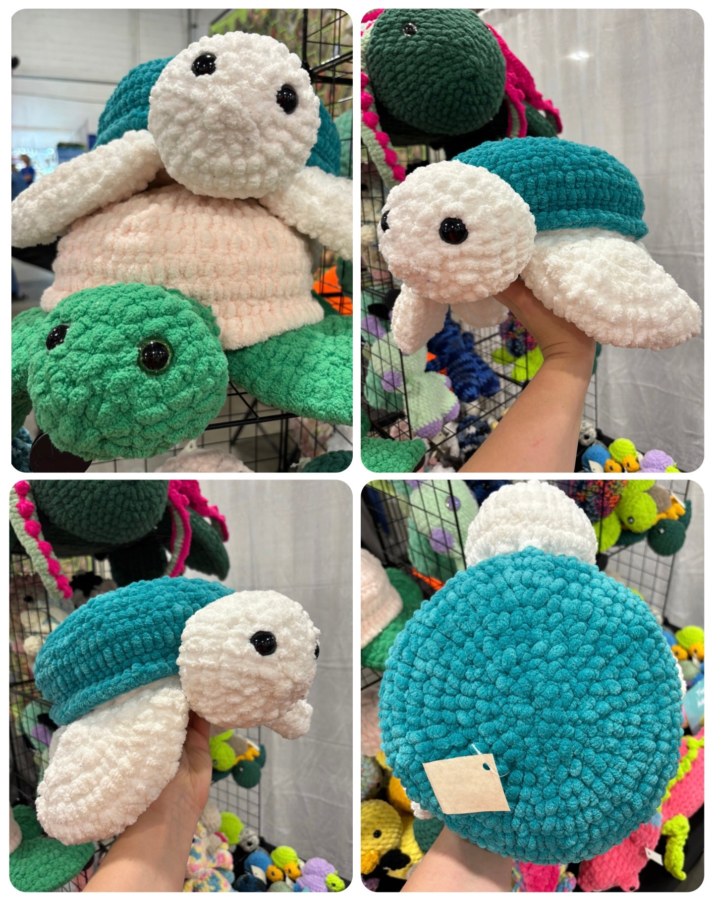 XL Sea Turtle Crochet Plush