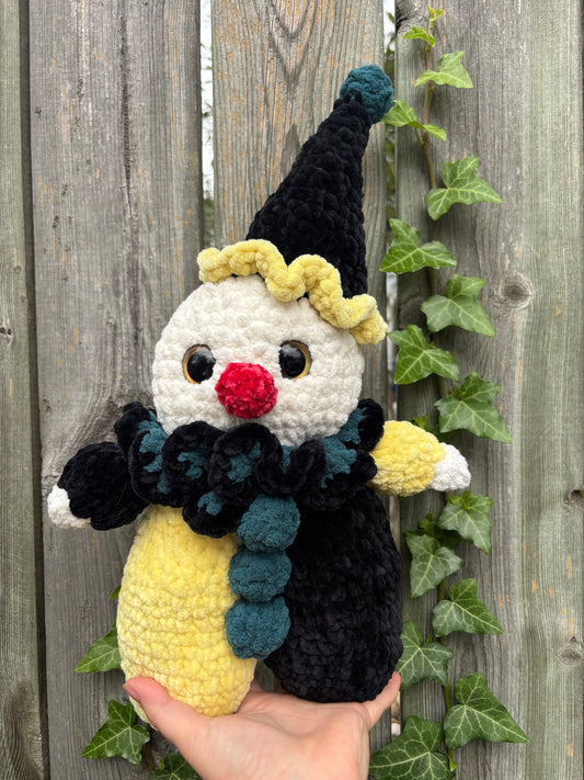 Skittles the Clown Crochet Plush - Yellow