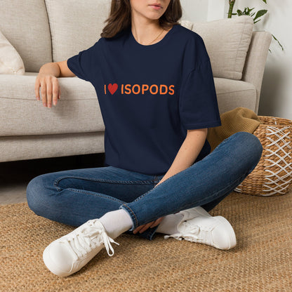 I Love Isopods T-Shirt — Cute Pet Enthusiast Tee, Isopod Collector Shirt, Isopod Shirts