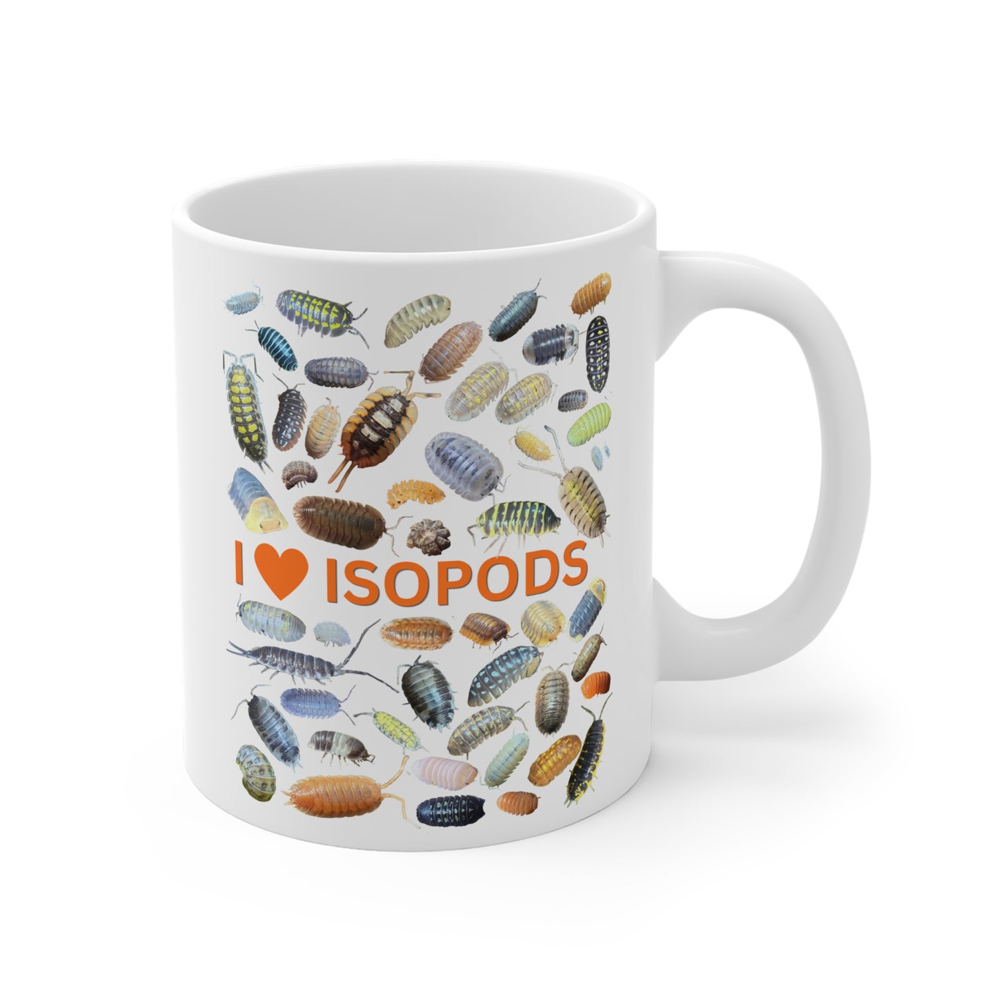 I Love Isopods Cup, Cute Isopod Enthusiast Gift, Isopod Collector Gift, Inverts, Isopod Gift (11oz/15oz/20oz)