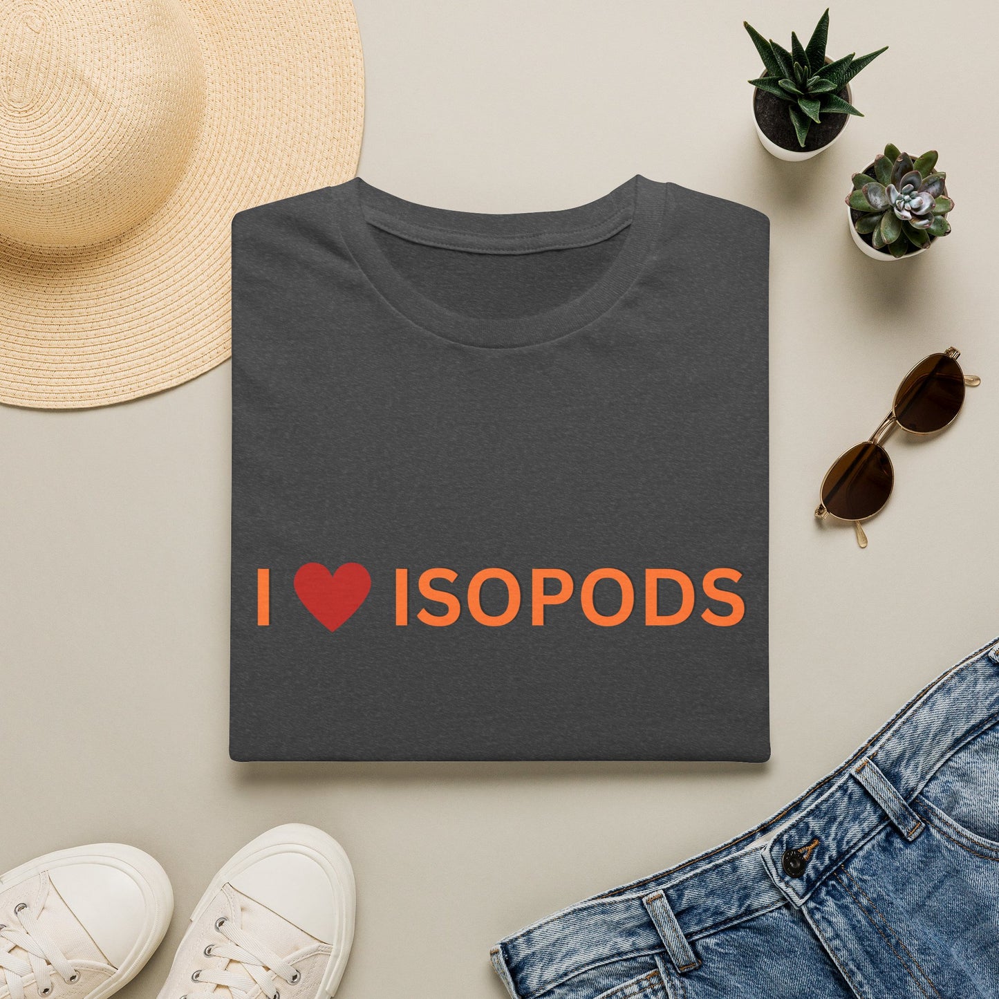 I Love Isopods T-Shirt — Cute Pet Enthusiast Tee, Isopod Collector Shirt, Isopod Shirts