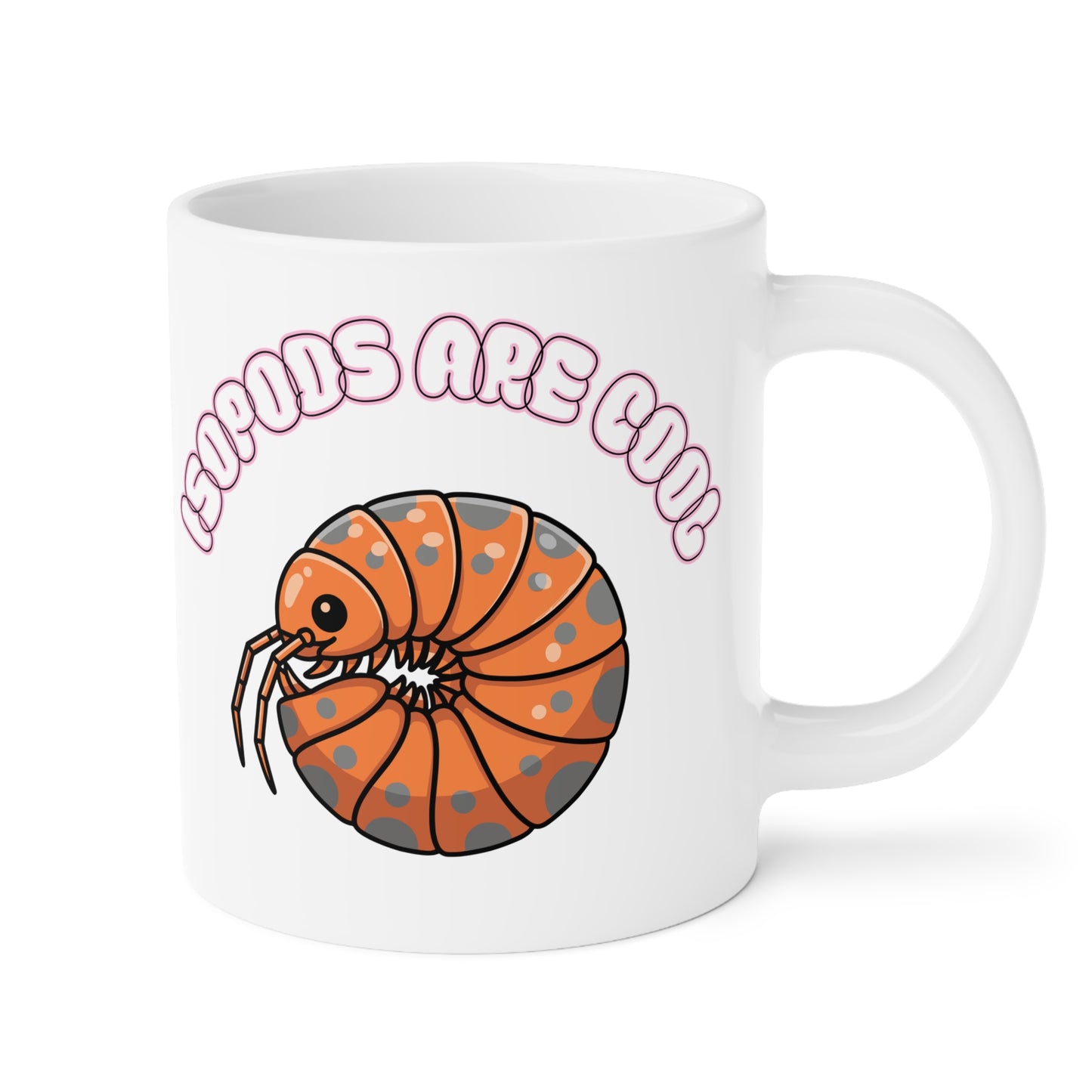 Isopods are Cool - 11oz and 15oz Ceramic White Mug - The Reptile Jungle Mugs