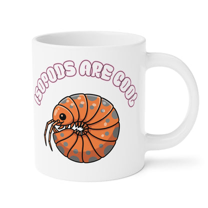 Isopods are Cool - 11oz and 15oz Ceramic White Mug - The Reptile Jungle Mugs