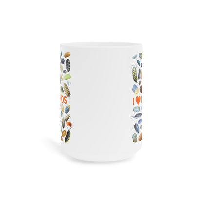 I Love Isopods Cup, Cute Isopod Enthusiast Gift, Isopod Collector Gift, Inverts, Isopod Gift (11oz/15oz/20oz)