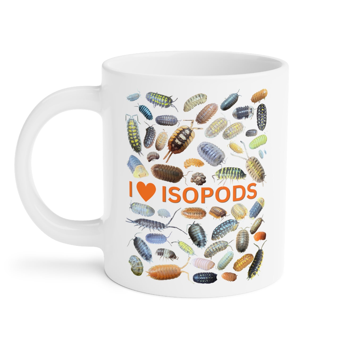 I Love Isopods Cup, Cute Isopod Enthusiast Gift, Isopod Collector Gift, Inverts, Isopod Gift (11oz/15oz/20oz)
