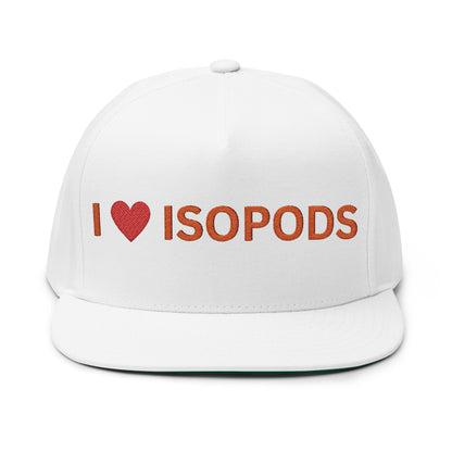 I LOVE ISOPODS Bill Cap/Hat, Isopod Collector Hat, Isopod Collectors, Hat Collector, The Reptile Jungle Merchandise