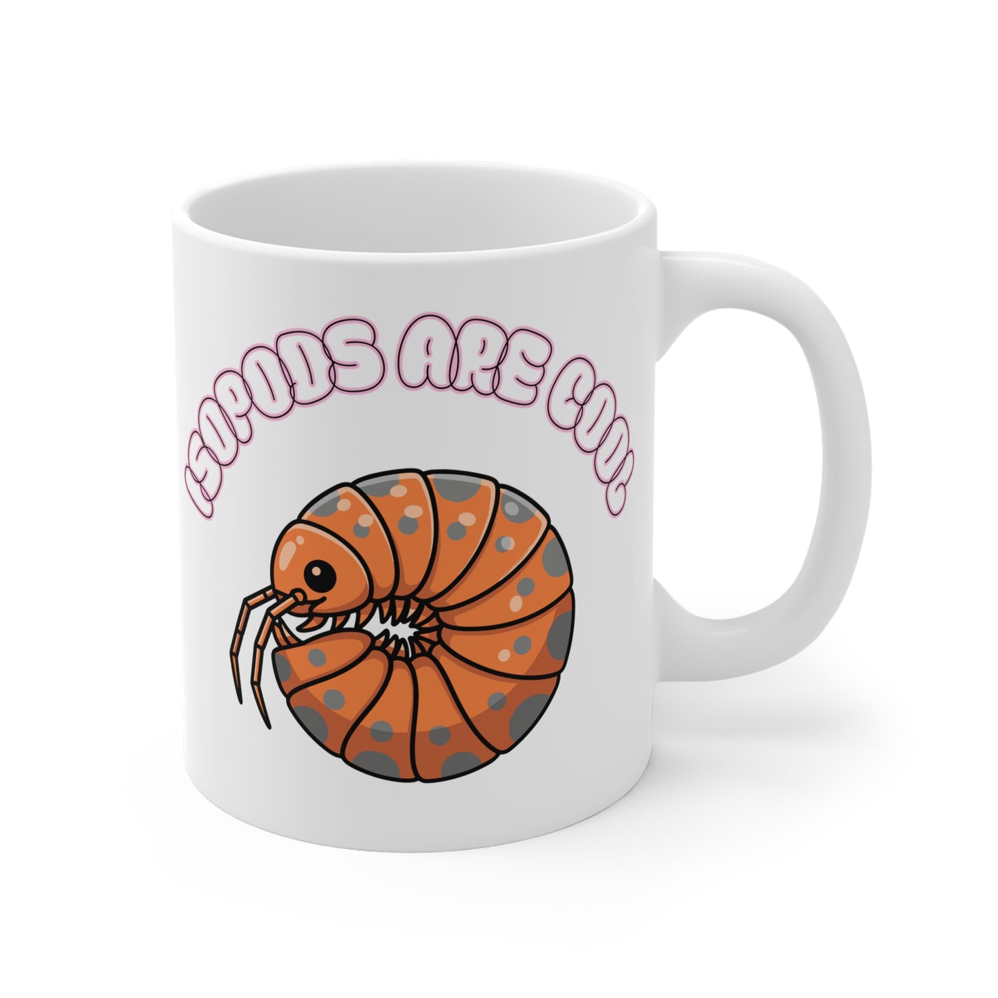 Isopods are Cool - 11oz and 15oz Ceramic White Mug - The Reptile Jungle Mugs