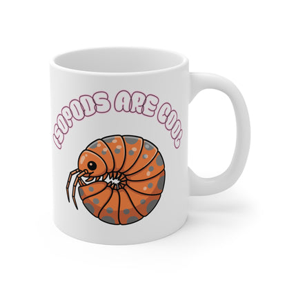Isopods are Cool - 11oz and 15oz Ceramic White Mug - The Reptile Jungle Mugs