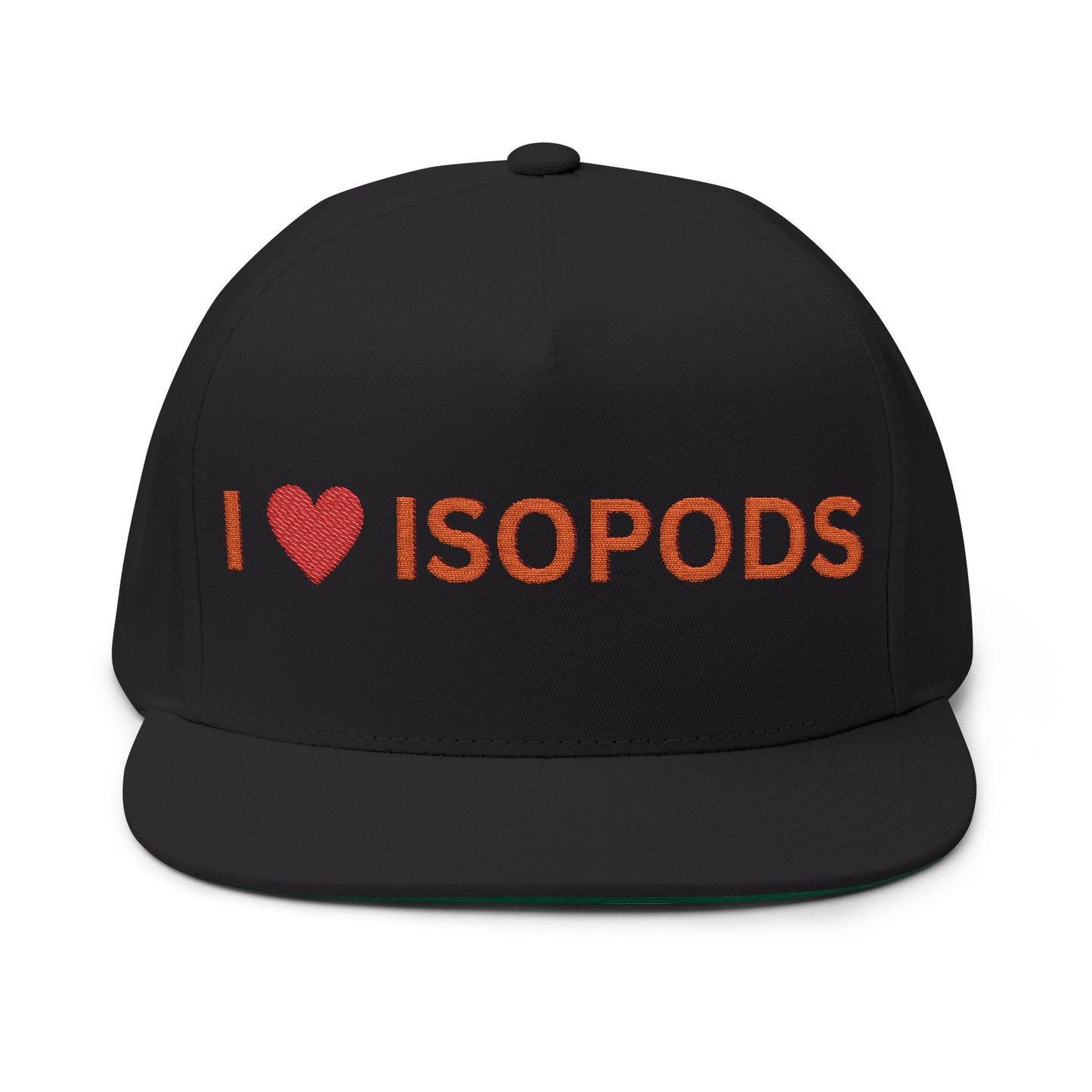 I LOVE ISOPODS Bill Cap/Hat, Isopod Collector Hat, Isopod Collectors, Hat Collector, The Reptile Jungle Merchandise