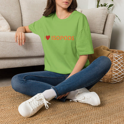 I Love Isopods T-Shirt — Cute Pet Enthusiast Tee, Isopod Collector Shirt, Isopod Shirts