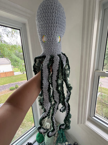 Blue & Green Orla The Octopus Crochet Plush