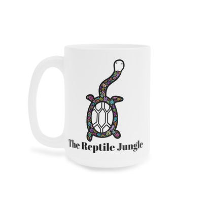 Floral Siebenrocki Snake Neck Turtle Mug (11oz, 15oz, 20oz)