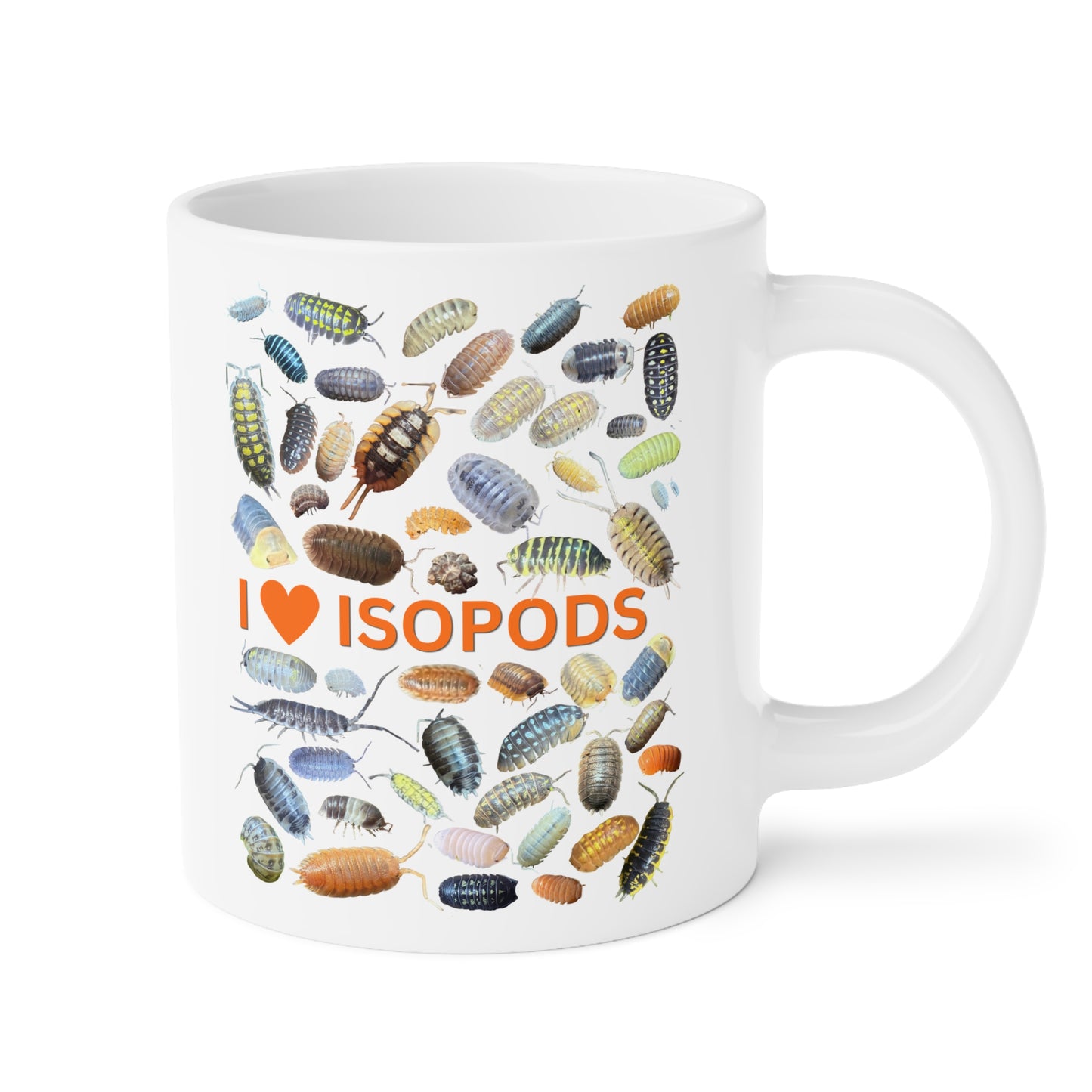 I Love Isopods Cup, Cute Isopod Enthusiast Gift, Isopod Collector Gift, Inverts, Isopod Gift (11oz/15oz/20oz)