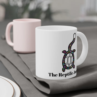 Floral Siebenrocki Snake Neck Turtle Mug (11oz, 15oz, 20oz)