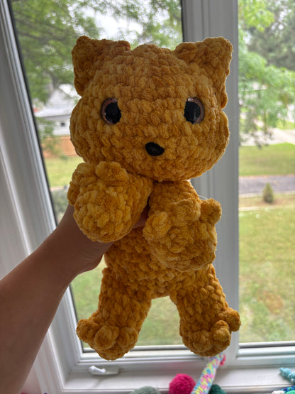 Yellow Miso the Cat Crochet Plush