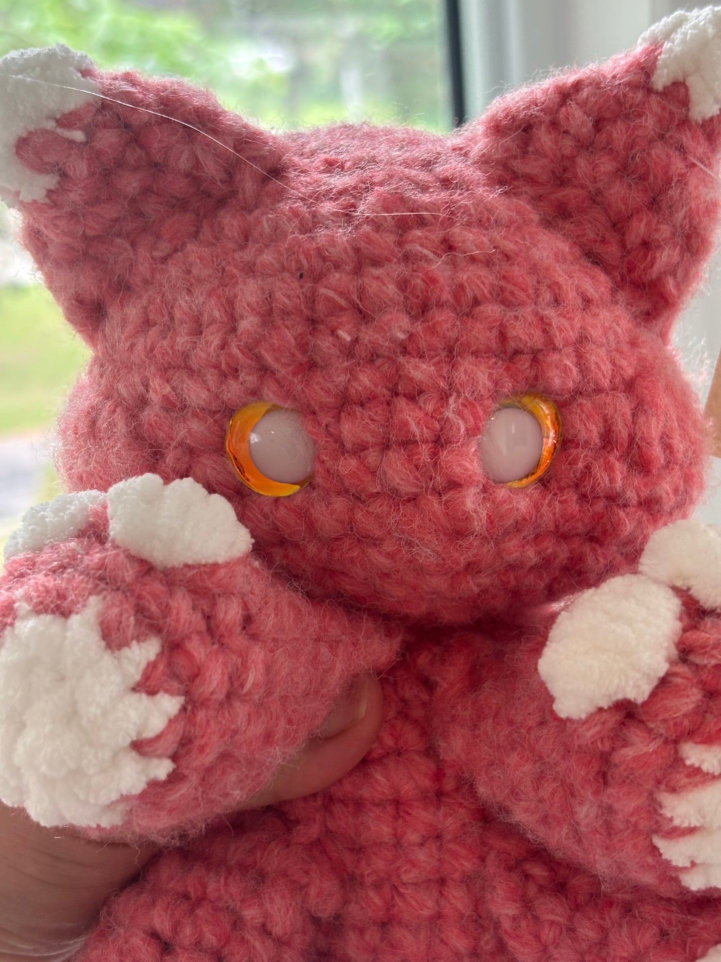 Peachy Miso the Cat Crochet Plush