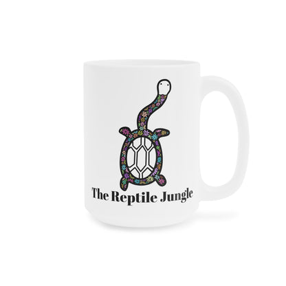 Floral Siebenrocki Snake Neck Turtle Mug (11oz, 15oz, 20oz)