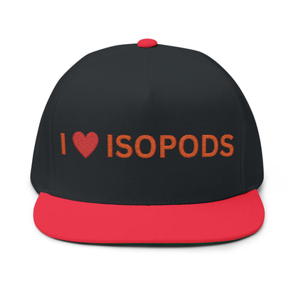 I LOVE ISOPODS Bill Cap/Hat, Isopod Collector Hat, Isopod Collectors, Hat Collector, The Reptile Jungle Merchandise