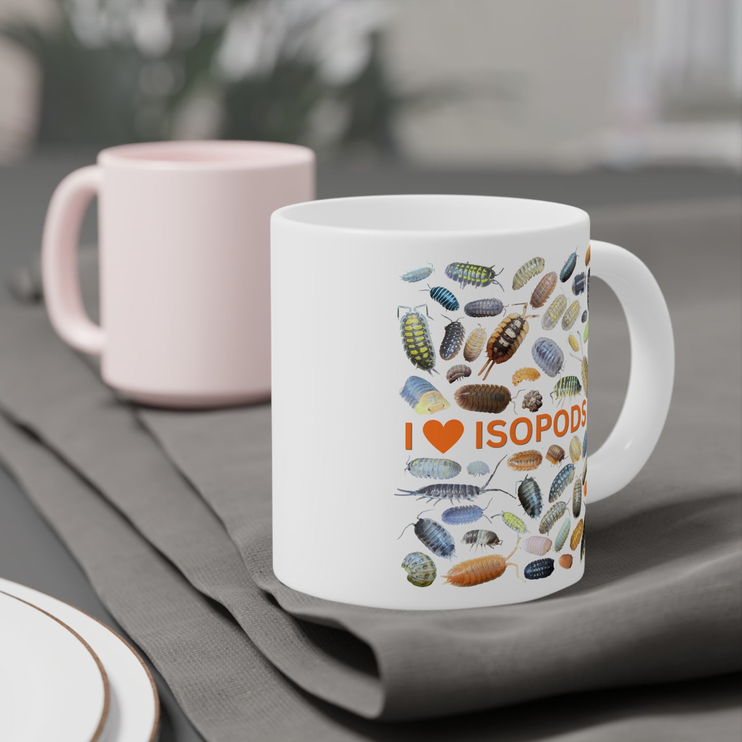 I Love Isopods Cup, Cute Isopod Enthusiast Gift, Isopod Collector Gift, Inverts, Isopod Gift (11oz/15oz/20oz)