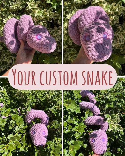 Your Custom Snake Crochet Plush