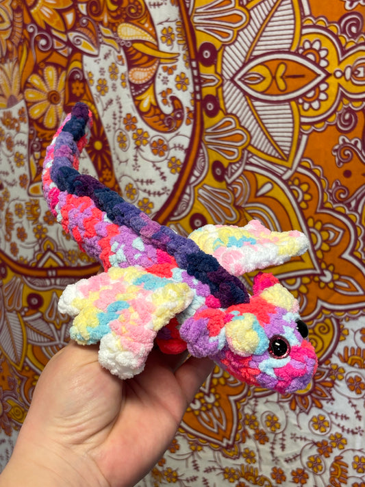 Dragon Crochet: Pink & Purple Multicolour