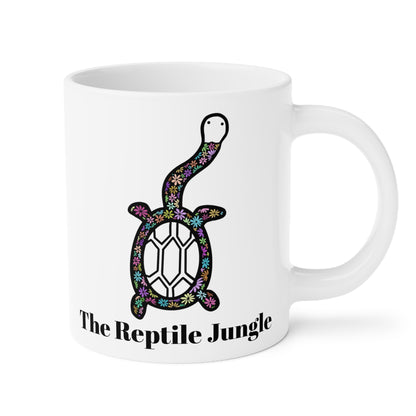 Floral Siebenrocki Snake Neck Turtle Mug (11oz, 15oz, 20oz)