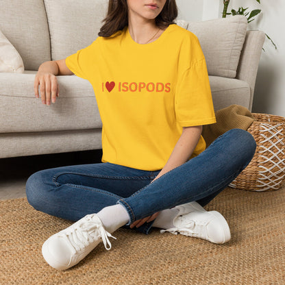 I Love Isopods T-Shirt — Cute Pet Enthusiast Tee, Isopod Collector Shirt, Isopod Shirts