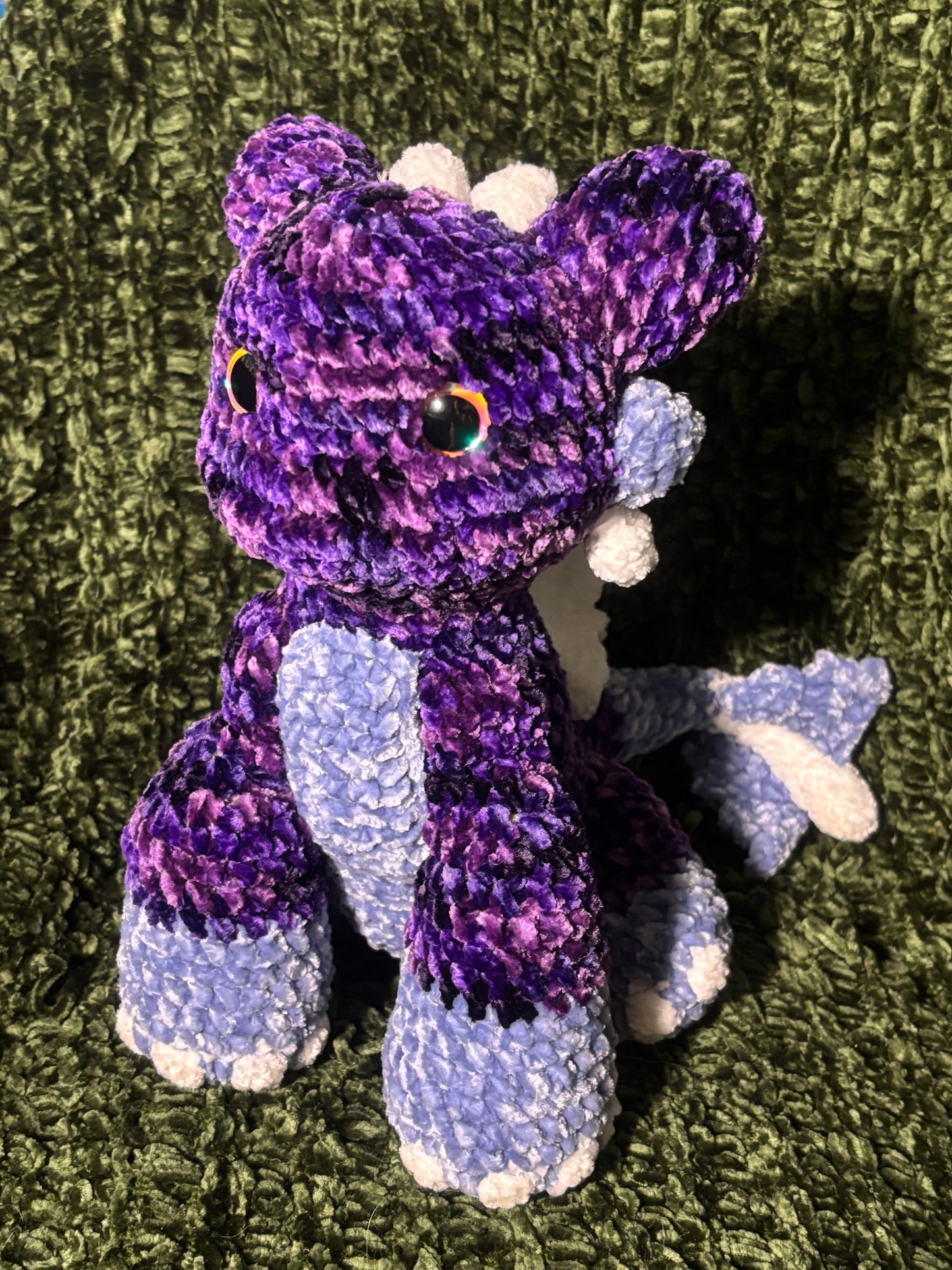 Purple Dragon Crochet Plush