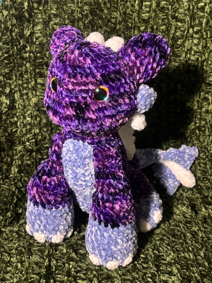 Purple Dragon Crochet Plush