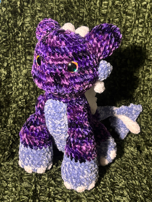 Purple Dragon Crochet Plush