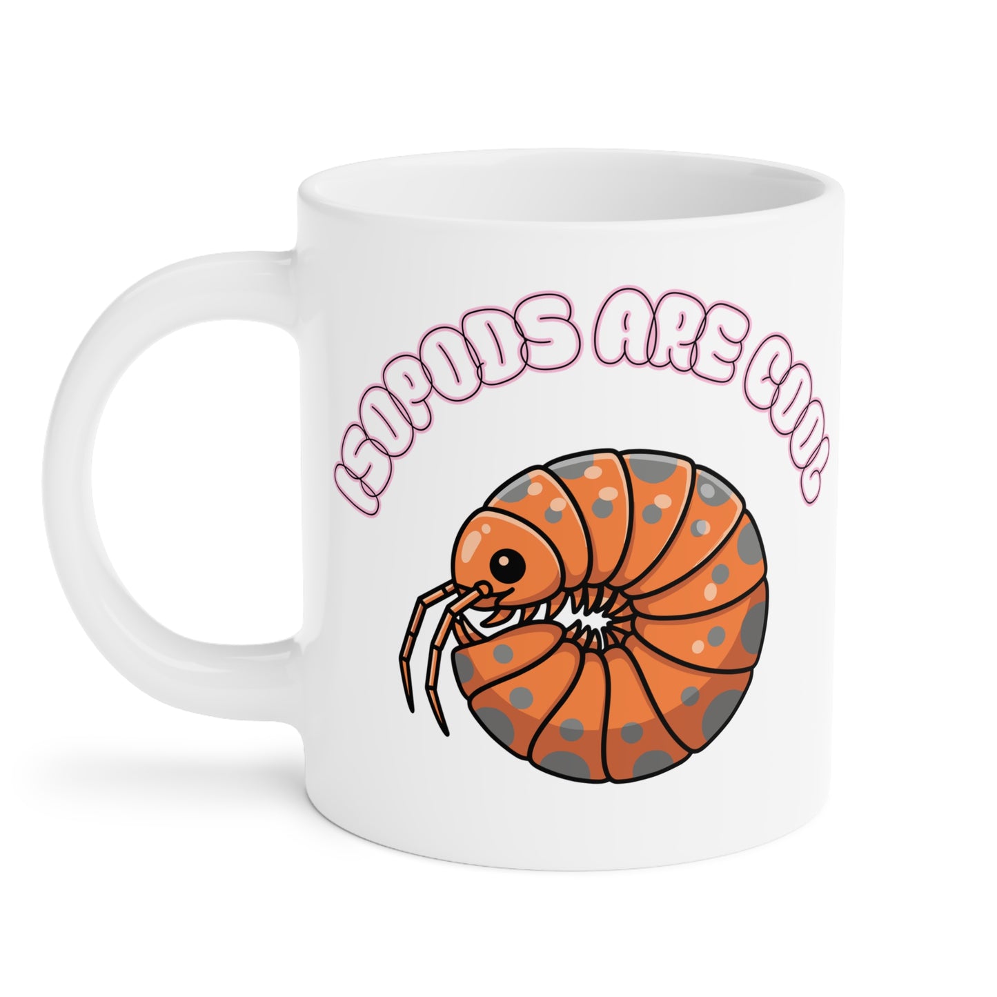 Isopods are Cool - 11oz and 15oz Ceramic White Mug - The Reptile Jungle Mugs