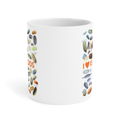 I Love Isopods Cup, Cute Isopod Enthusiast Gift, Isopod Collector Gift, Inverts, Isopod Gift (11oz/15oz/20oz)