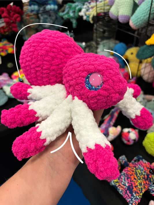 Pink Spider Crochet Plush