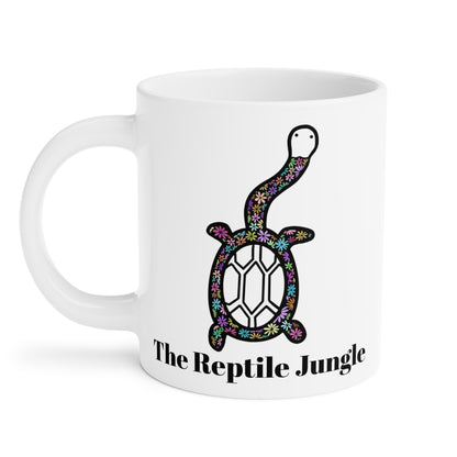 Floral Siebenrocki Snake Neck Turtle Mug (11oz, 15oz, 20oz)