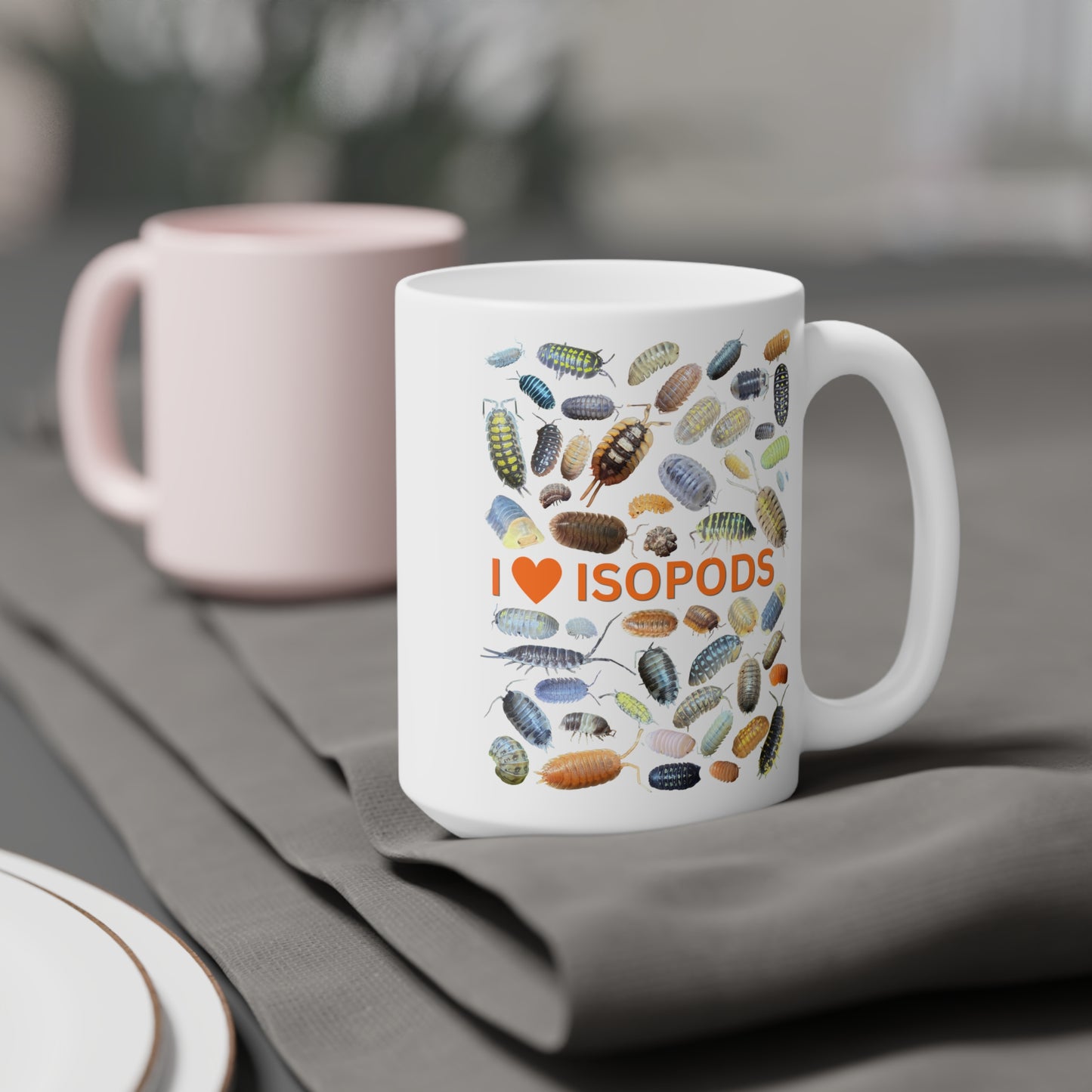 I Love Isopods Cup, Cute Isopod Enthusiast Gift, Isopod Collector Gift, Inverts, Isopod Gift (11oz/15oz/20oz)