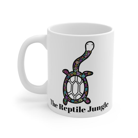 Floral Siebenrocki Snake Neck Turtle Mug (11oz, 15oz, 20oz)