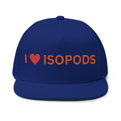 I LOVE ISOPODS Bill Cap/Hat, Isopod Collector Hat, Isopod Collectors, Hat Collector, The Reptile Jungle Merchandise