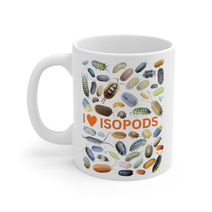 I Love Isopods Cup, Cute Isopod Enthusiast Gift, Isopod Collector Gift, Inverts, Isopod Gift (11oz/15oz/20oz)