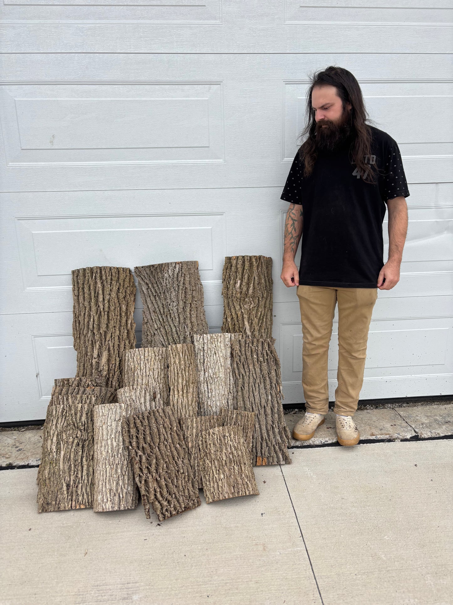 40 lb Background Panel Bundle, Hardwood Bark, Reptile Enclosure Bark, Cut Flat Ends