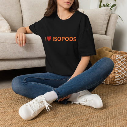 I Love Isopods T-Shirt — Cute Pet Enthusiast Tee, Isopod Collector Shirt, Isopod Shirts