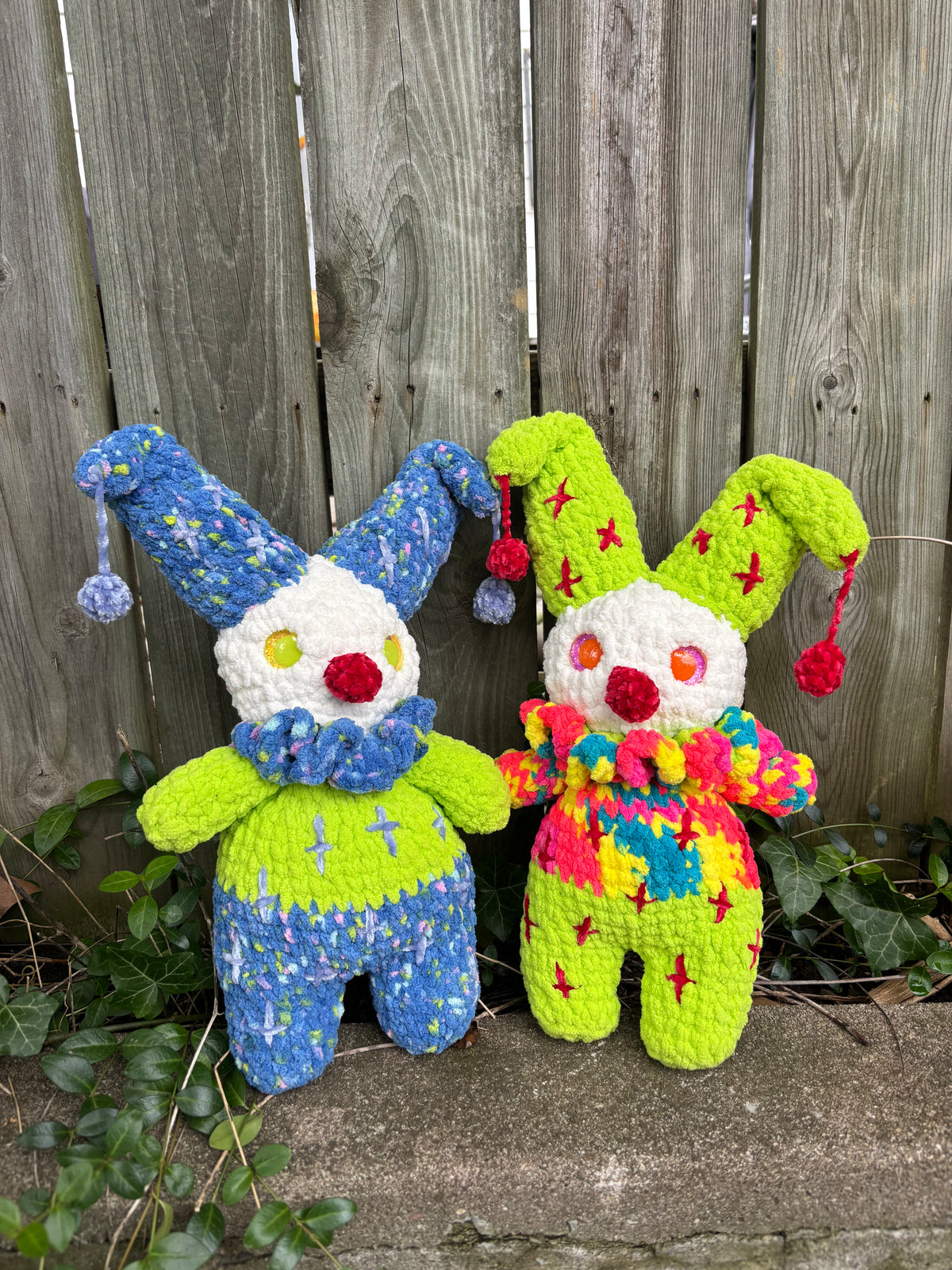 Chuckles the Clown Crochet Plushy, Stuffy Decortaion