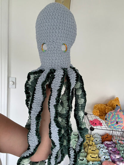 Blue & Green Orla The Octopus Crochet Plush