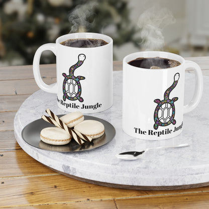 Floral Siebenrocki Snake Neck Turtle Mug (11oz, 15oz, 20oz)