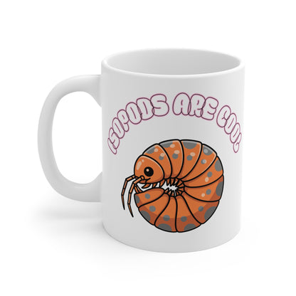 Isopods are Cool - 11oz and 15oz Ceramic White Mug - The Reptile Jungle Mugs