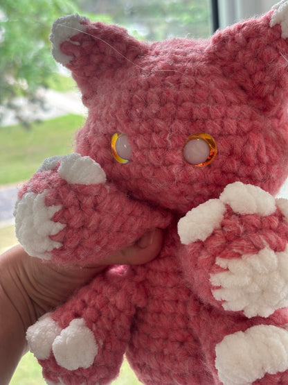Peachy Miso the Cat Crochet Plush