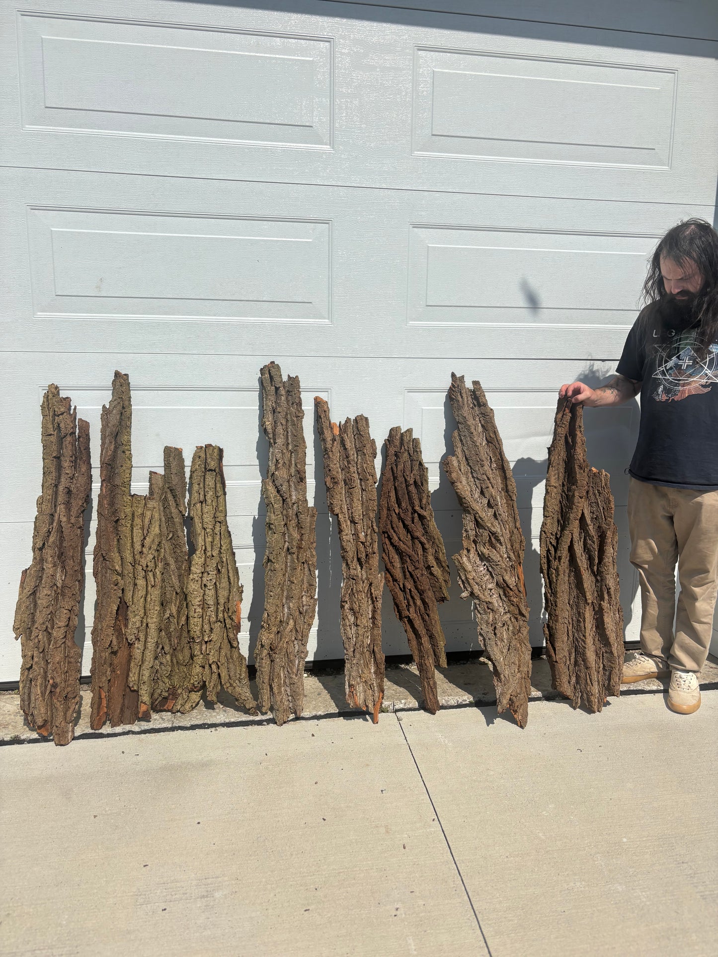 20lbs Background Panel Bundle (rough ends), Hardwood Bark, Reptile Enclosure Bark